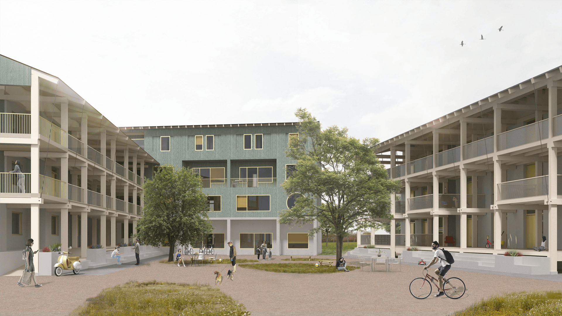 Bild zum 1. Preis des vdw Zukunftspreis 2023 - Quartiershöfe Bremerhaven